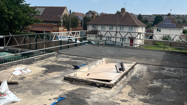 Flat Roof Replacement Roof Refurbishment & Ventilation Canopy Upgrade